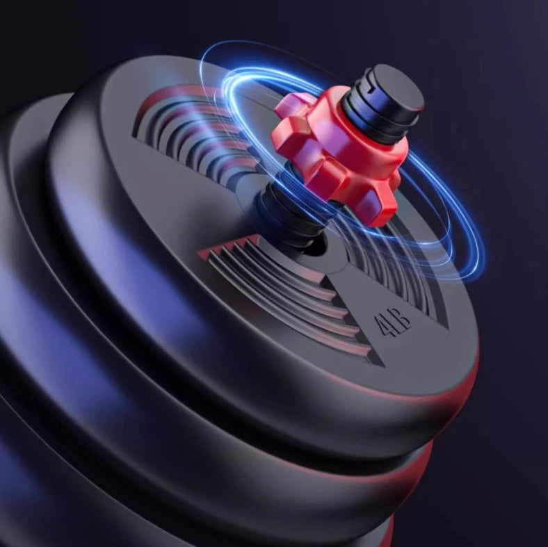 Adjustable Dumbbell to Barbell Set (5–44 lbs)