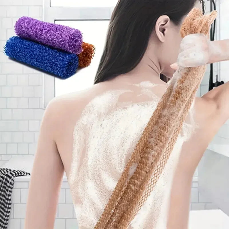 African Exfoliating Bath Sponge - Double-Sided Mesh Body Scrubber